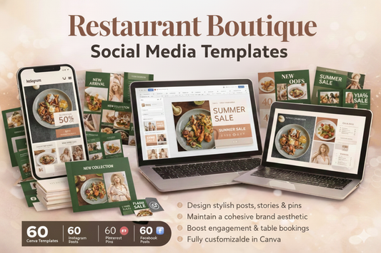60 Restaurant Social Media Templates